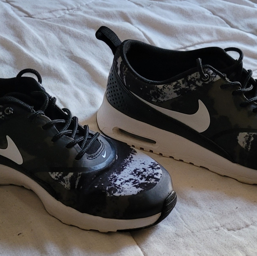 NIKE Air Max Digital Camo Pattern Sneakers Athletic Sport Basketball Shoes